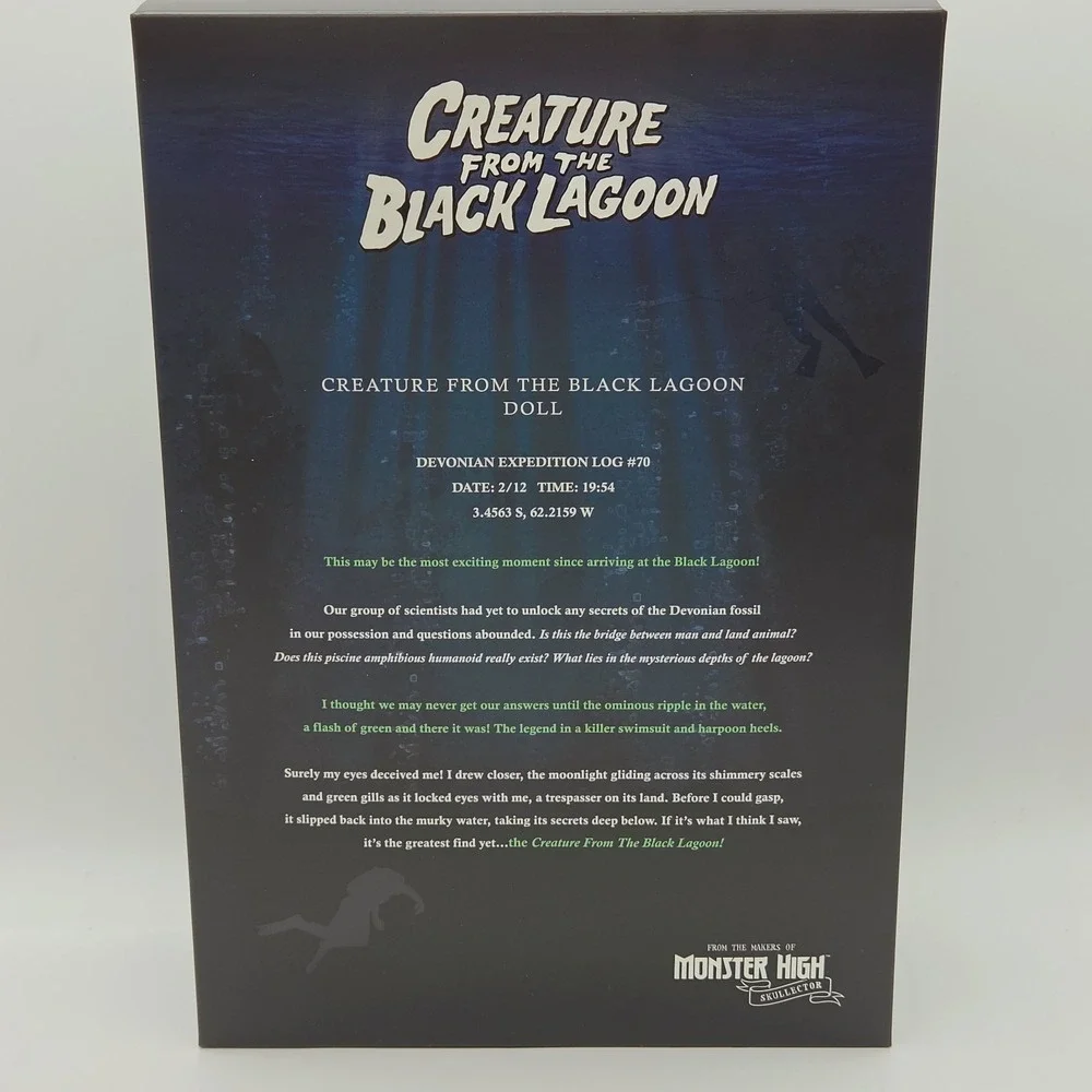 Monster High Skullector Creature From The Black Lagoon HWV26 Mattel Shipper Box